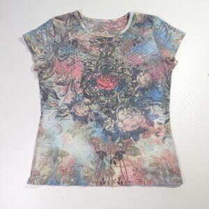 y2k glam rhinestone rhinestone rose girly sweatshirt tshirt